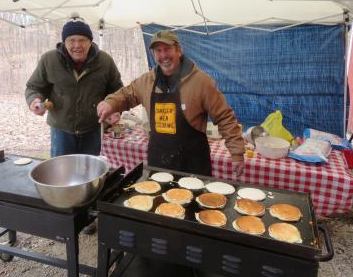 Maple Syrup Family Day - Making Pancakes